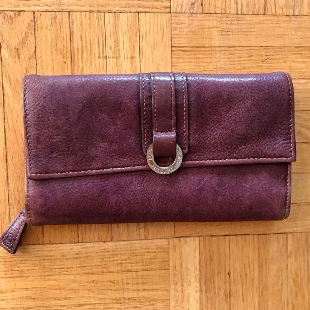 Danier Leather Purple Wallet